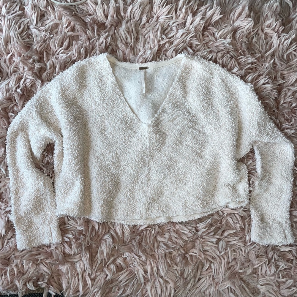 Free People Popcorn Cropped‎ Sweater